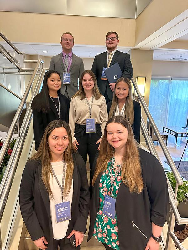 UMC Collegiate DECA members at the international conference