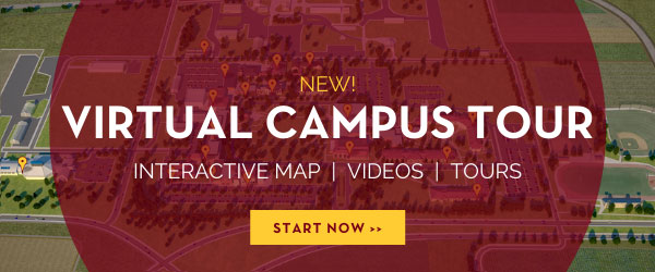 Take our Virtual Campus Tour - Interactive Map, Videos and Tours, Start now by clicking this banner