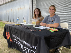 UMN Crookston seniors, (L - R) Marina Wiley, Horticulture and Grace Guyette, Natural Resource Management.