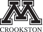 Block M Crookston black and white logo