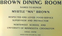 Brown Dining Room Plaque