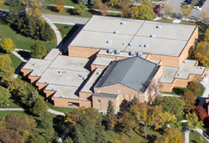 Aerial view of the Sports Center
