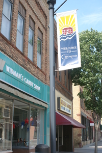 Widman's Candy Shop and China Moon restaurant downtown Crookston, MN
