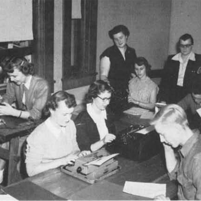 Ardis with classmates during a class at the Northwest School of Agriculture