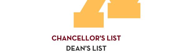 Fall 2022 Chancellor's List heading graphic