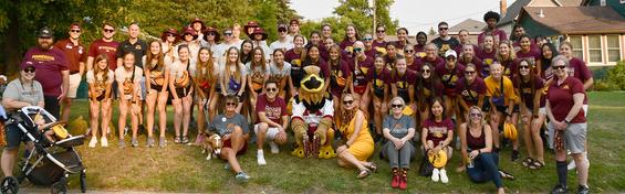 Group of students, faculty and staff at Ox Cart Days 2023