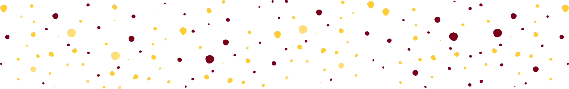 Maroon and gold paint splatter