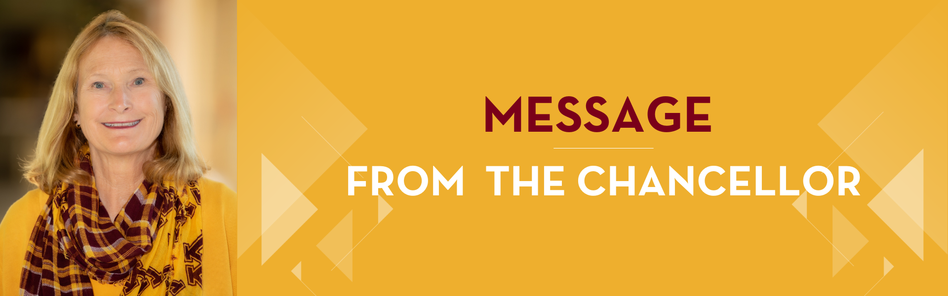 Message from the Chancellor - Mary Holz-Clause