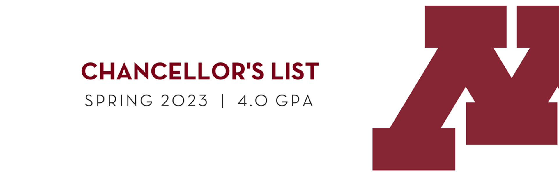 Chancellor's List Spring 2023 - 4.0 GPA