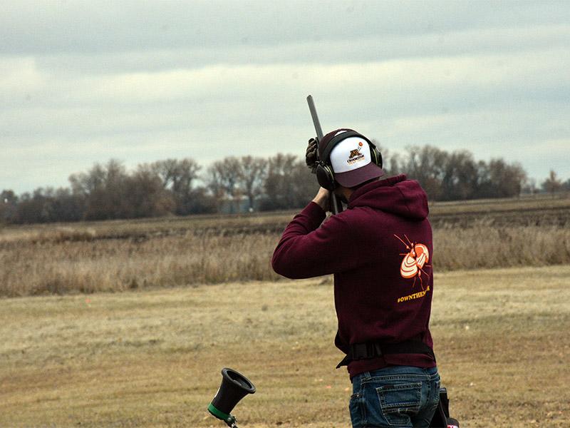Golden Eagle trap shooter with UMC gear on
