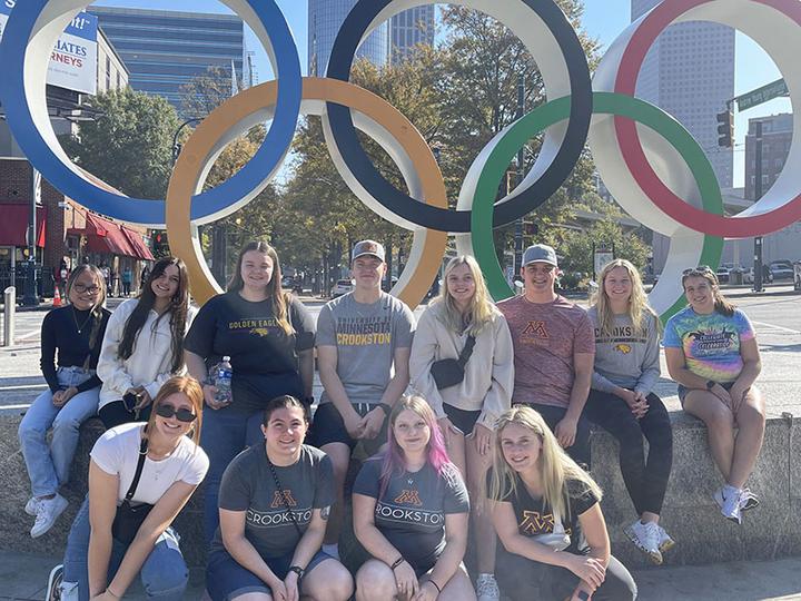DECA students visiting Olympic Park in Atlanta, GA
