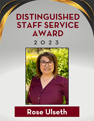 2023 Distinguished Staff Service Award - Rose Ulseth