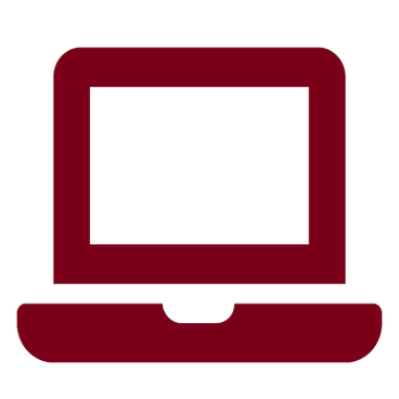 Maroon Laptop Icon
