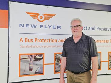 Roy Thurston, BMM student at New Flyer Manufacturing